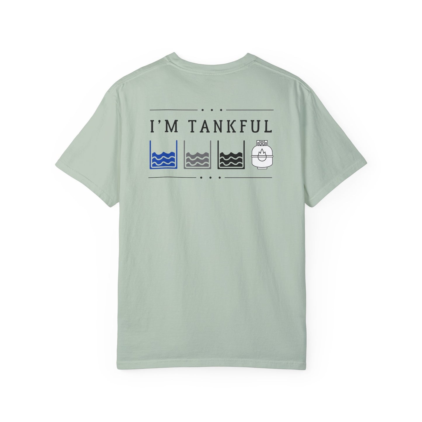 Funny Full Tanks on Back of Unisex T-shirt