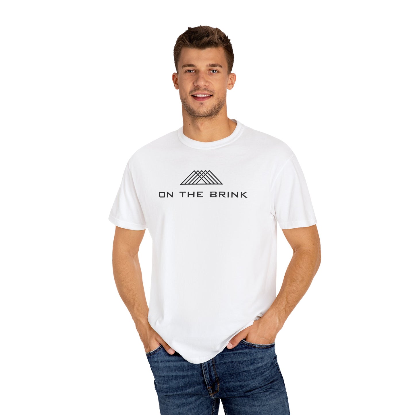 Finding your freedom "on the Brink", front logo Unisex Tee