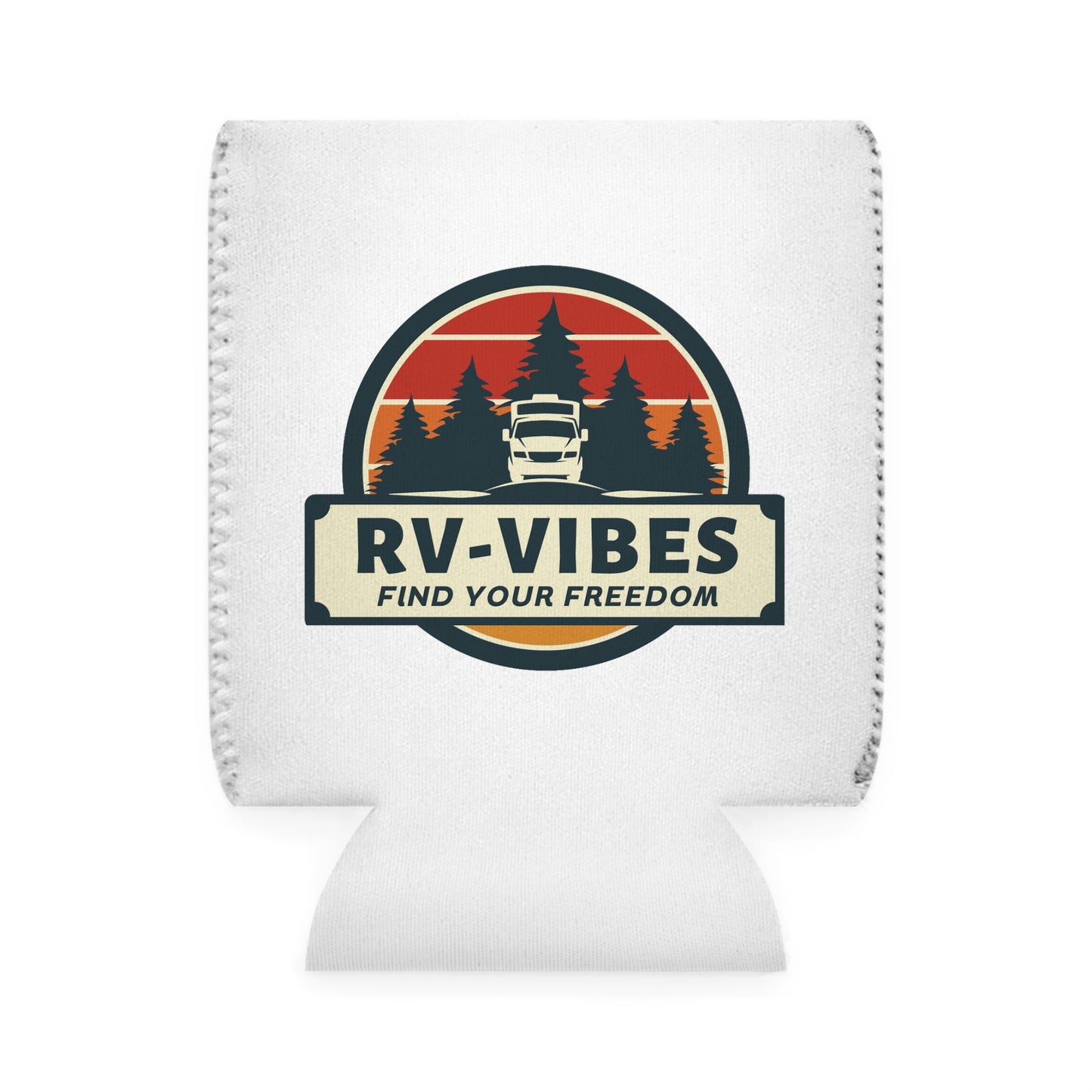 RV Vibes Can Cooler Sleeve - Find Your Freedom, Outdoor Adventure Gear