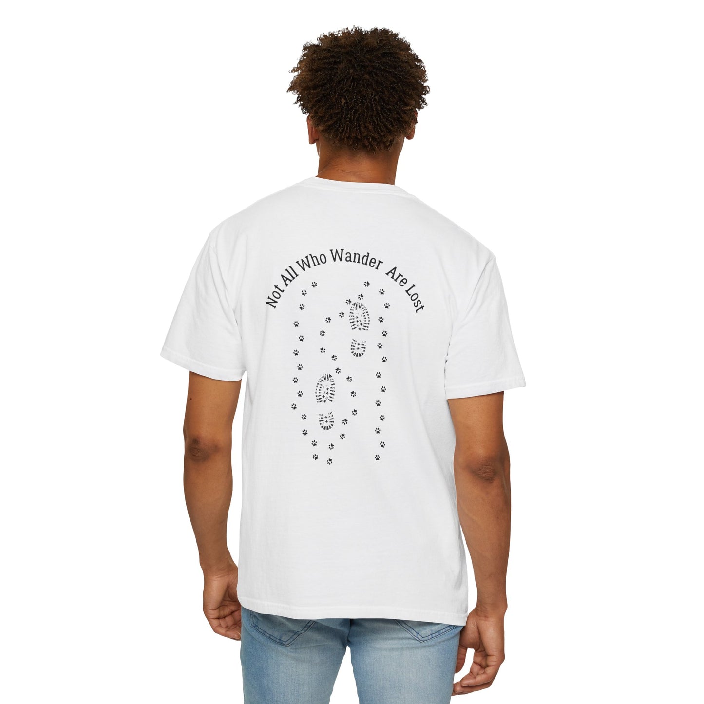 “Not All Who Wander” Adventure Tee – White