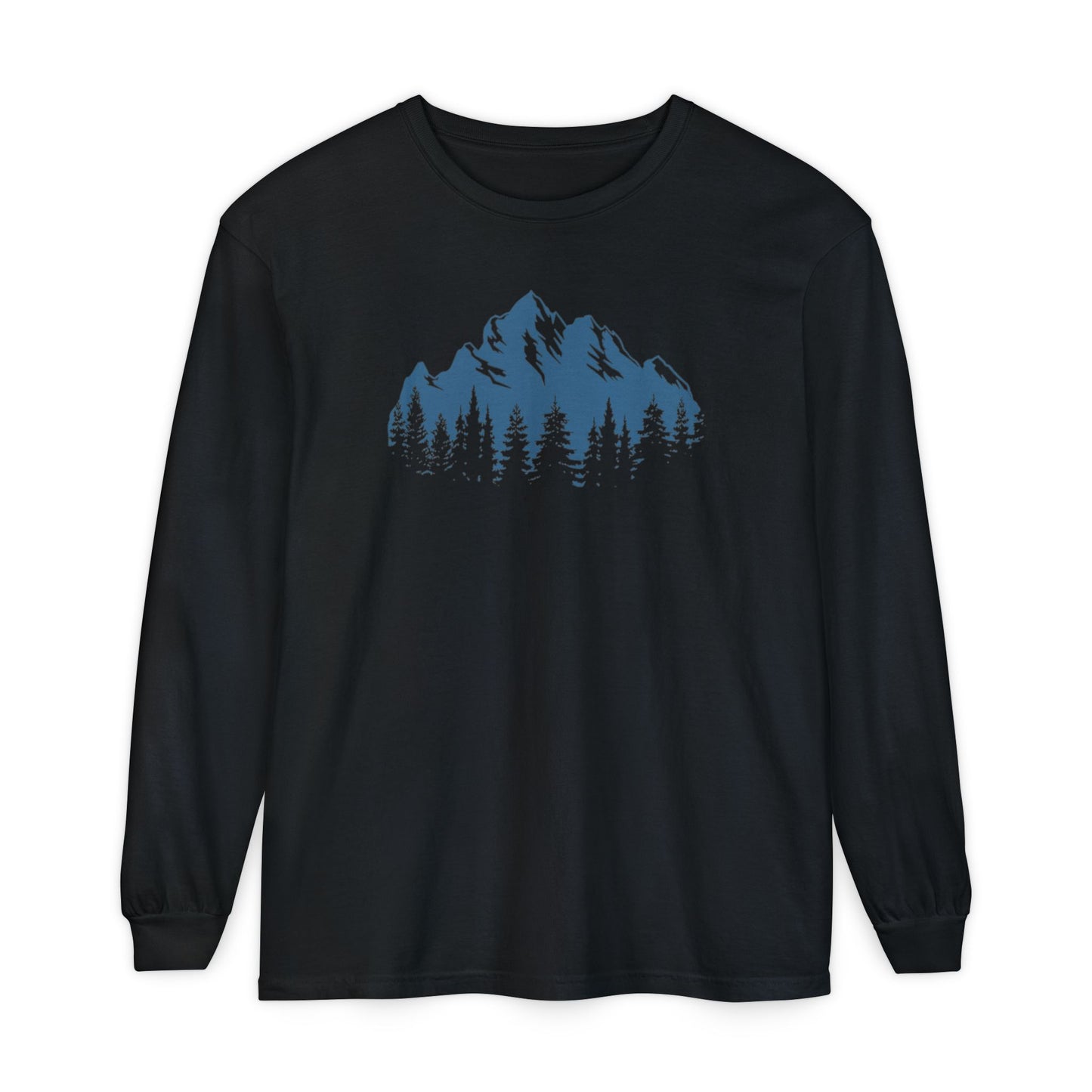 Mountain Freedom Long Sleeve, logo on front of Unisex T-Shirt