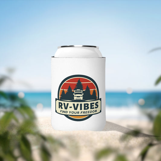 RV Vibes Can Cooler Sleeve - Find Your Freedom, Outdoor Adventure Gear