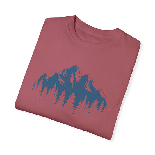 Mountain Adventure, front logo on Unisex T-Shirt
