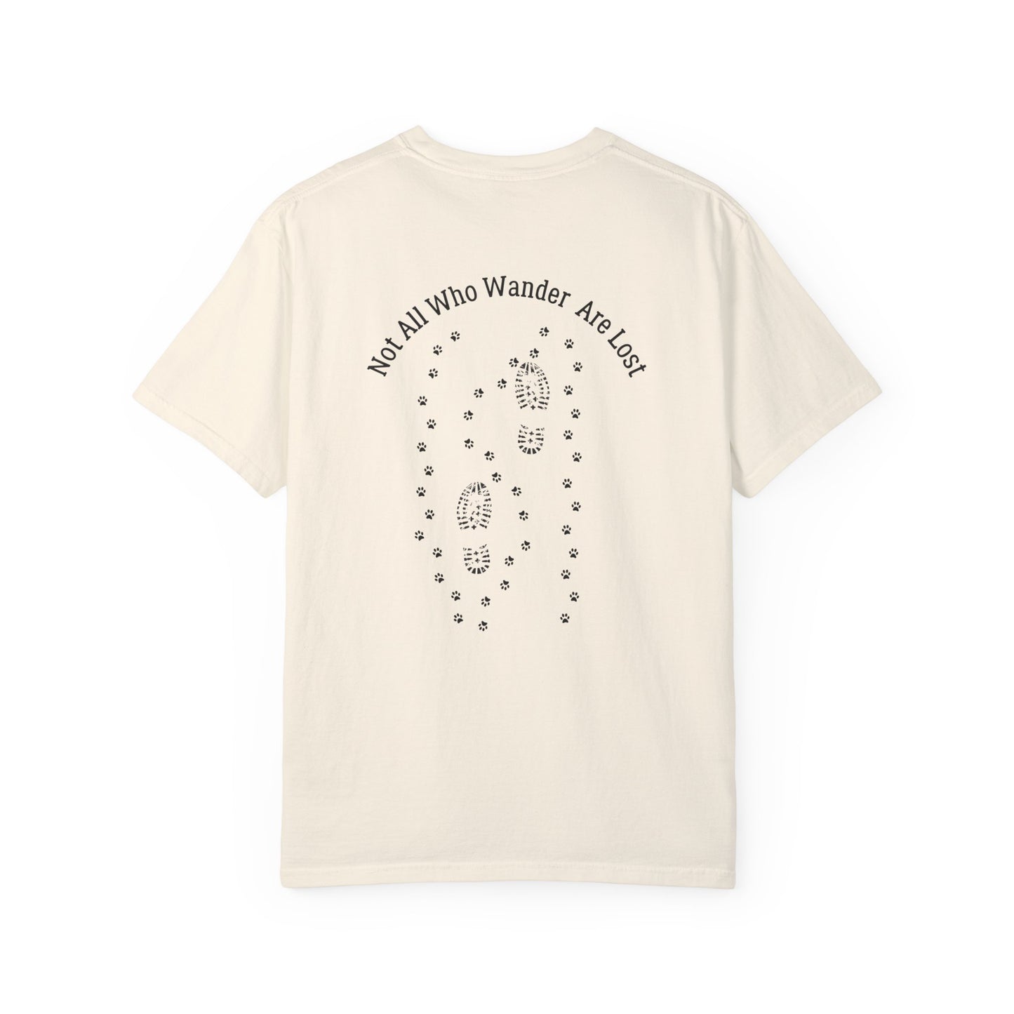 “Not All Who Wander” Adventure Tee – White