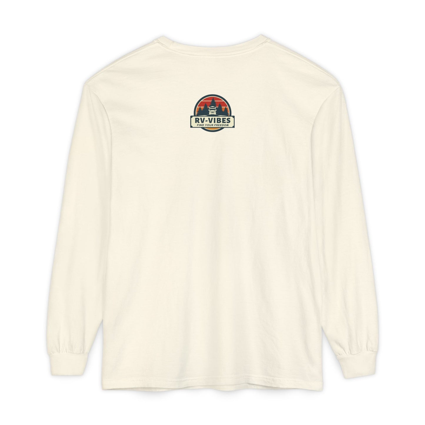 Mountain Freedom Long Sleeve, logo on front of Unisex T-Shirt