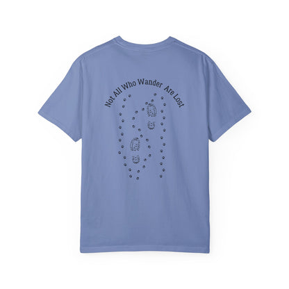 “Not All Who Wander” Adventure Tee – White