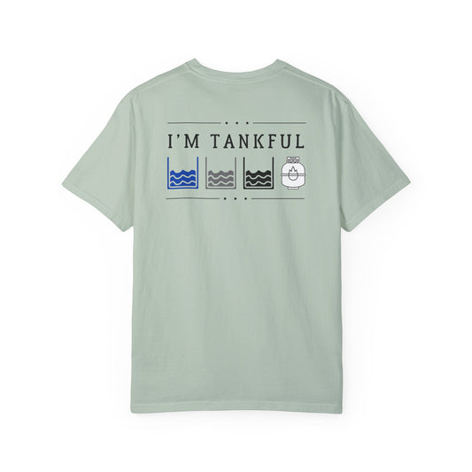 Funny Full Tanks on Back of Unisex T-shirt