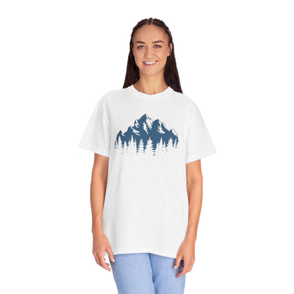 Mountain Adventure, front logo on Unisex T-Shirt