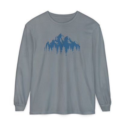 Mountain Freedom Long Sleeve, logo on front of Unisex T-Shirt
