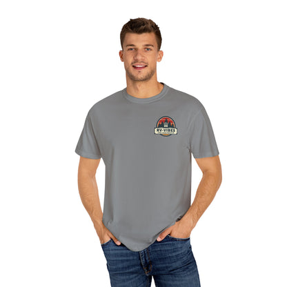 Dog Pee Across USA, back logo on Unisex T-shirt