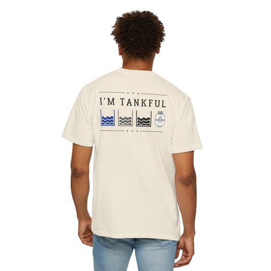 Funny Full Tanks on Back of Unisex T-shirt