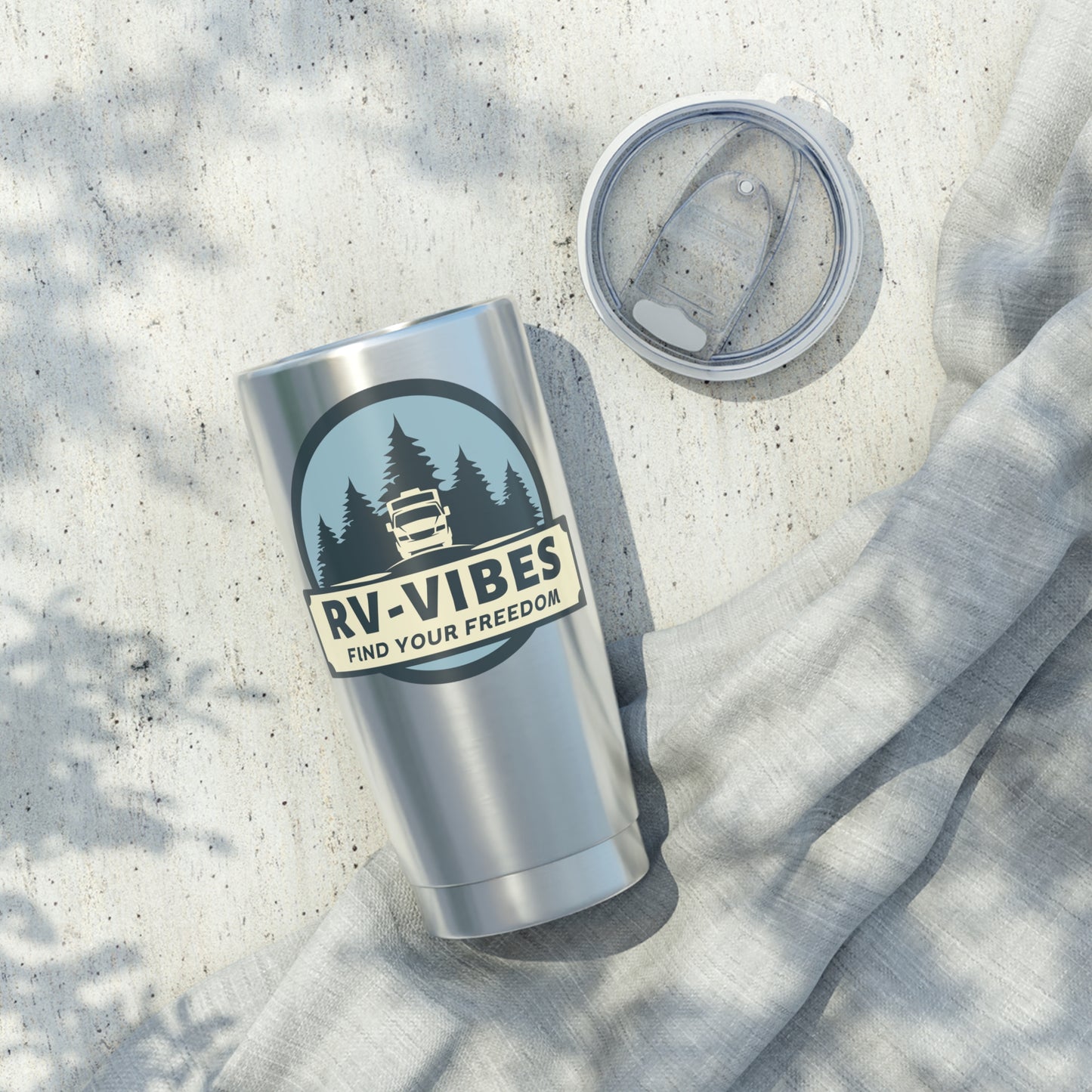 Travel Tumbler - RV Vibes 20oz Tumbler for Coffee, Tea, or Cocktails