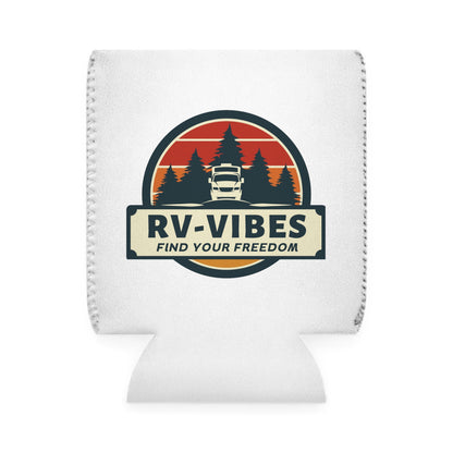 RV Vibes Can Cooler Sleeve - Find Your Freedom, Outdoor Adventure Gear
