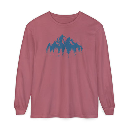 Mountain Freedom Long Sleeve, logo on front of Unisex T-Shirt