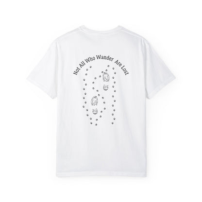 “Not All Who Wander” Adventure Tee – White