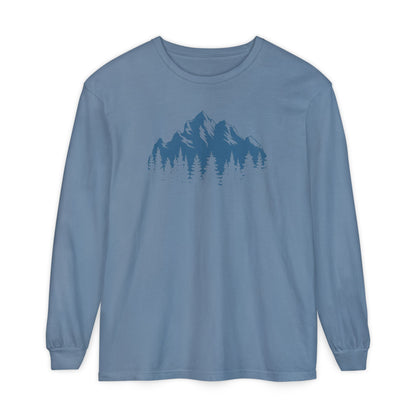 Mountain Freedom Long Sleeve, logo on front of Unisex T-Shirt