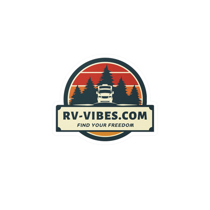 Vinyl Decal - RV-Vibes Lifestyle and Finding Your Freedom