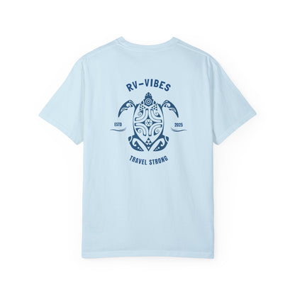 Sea Turtle T-Shirt - RV-Vibes Find Your Freedom Tee, back logo Unisex