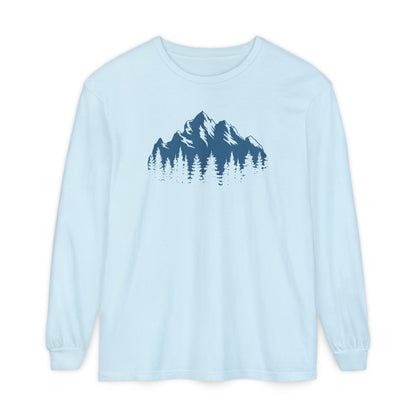 Mountain Freedom Long Sleeve, logo on front of Unisex T-Shirt