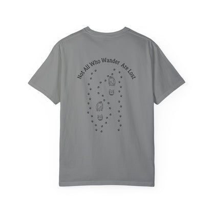 “Not All Who Wander” Adventure Tee – White