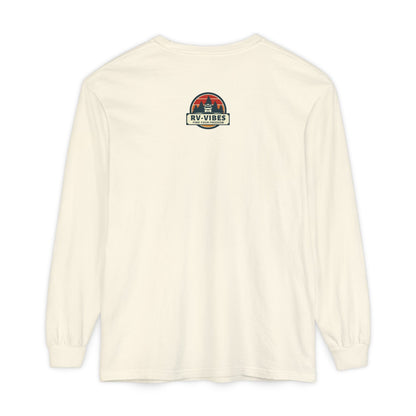 Mountain Freedom Long Sleeve, logo on front of Unisex T-Shirt