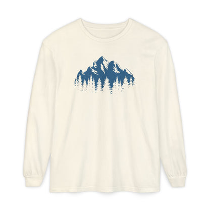 Mountain Freedom Long Sleeve, logo on front of Unisex T-Shirt